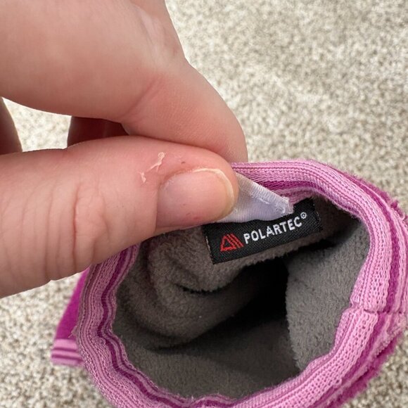 XS MEC baby mitts purple Polartec - Picture 4 of 5
